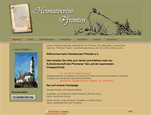 Tablet Screenshot of heimatverein-pfronten.de